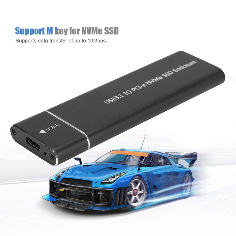 USB3.1 to M.2 for NVME HDD Enclosure for Windows 98