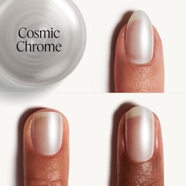 Essie Nail Art Studio, Satin Sheer Silver Chrome Topcoat, Cosmic Chrome