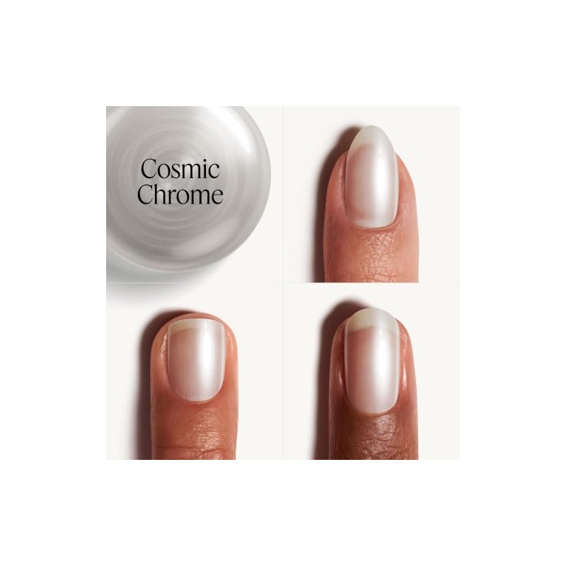Essie Nail Art Studio, Satin Sheer Silver Chrome Topcoat, Cosmic