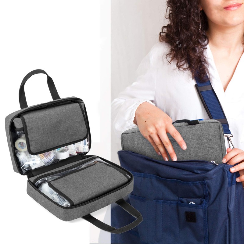 Trunab - Bolsa portátil médica para uso doméstico, Gris