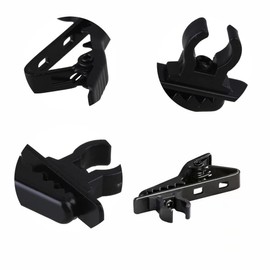 N\A 6Pcs Microphone Clips Mini Microphone Tie Clips Portable Microphone Lapel Clips Lapel Tie Clips Lapel Mic Clamps for Wireless Microphone (Black)