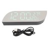 Digital Alarm Clock Multifunction Innovative Silent Temperature Humidity LED Mirror