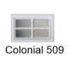 Clopay Ideal Holmes ALMOND Colonial 509 Replacement Window Inserts/Short Panel