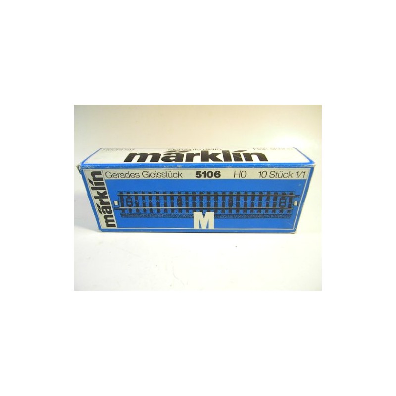 Marklin 5106 Ho Scale M Straight Track Sections