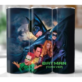 Handmade Dark Knight Forever 20oz Stainless Steel Tumbler - Insulated Travel Cup with Lid