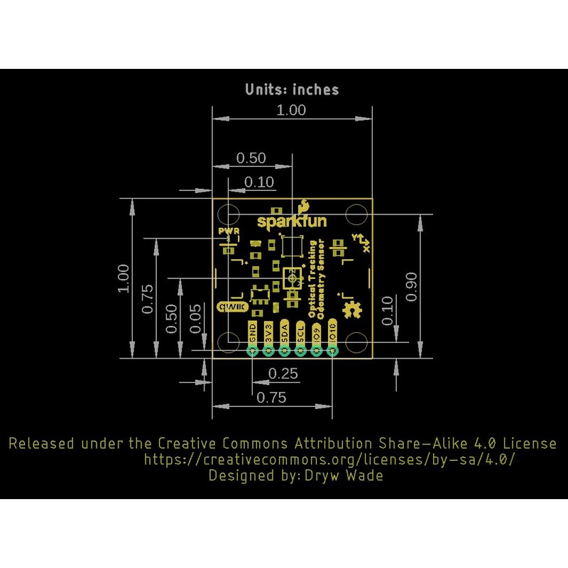 SparkFun Optical Tracking Odometry Sensor - PAA5160E1 (Qwiic) - Optical