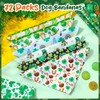 Reginary 72 Packs Valentine's Day Dog Bandanas Bulk St. Patrick's