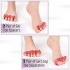 Dr. JK- ToePal Gel Toe Separator, 4 Pairs, Toe Spacers,