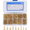 1080 Pieces Small Self-Tapping Screws, M2/M2.5/M3 Wood Screws, 6 mm/8