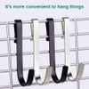 ZBKJYILF Pack of 20 Stainless Steel Hooks Black and White