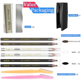 Waterproof Eyebrow Pencils Brow Pencil Set For Marking, Filling And Outlining, Tattoo Makeup And Microblading Supplies Kit-Permanent Eye Brow Liners In