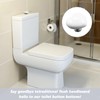 4PCS Toilet Flush Button White Toilet Heart Button Flush Heart