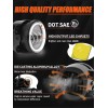 Nartoup for Freightliner Coronado 7inch Round LED Headlights + 4inch
