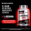 Arginina Essential Suplemento Aminoácido 1200mg Cápsulas Puras Apoyo Rendimiento Físico