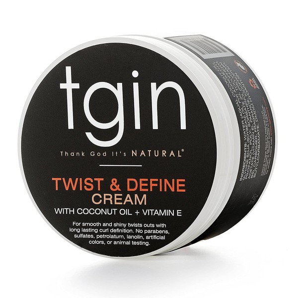 Tgin Twist & Define Cream For Natural Hair - Dry Hair - Curly Hair - 12 Oz