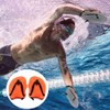 1 Pair of Swimming Hand Paddles Adjustable Swimming Training Aid