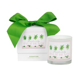 Perfectly Palm Beach Signature Candle – 7.7oz Luxury Scented Soy Wax Candle with Lemon, Orange & Ocean Breeze Fragrance – 50 Hour Burn Time, Non-Toxic, Cotton Wick, USA Made