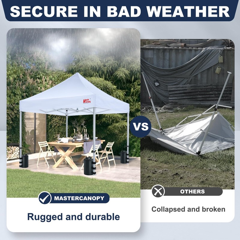 MASTERCANOPY Canopy Heavy Duty 88LBS Weight Water Bag, Set of