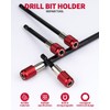4 Pcs Red Drill Bit Extension Set, 1/4 Inch Magnetic