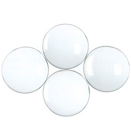 CleverDelights 50mm (2") Round Glass Cabochons - 10 Pack