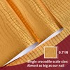 Cismmy Peel and Stick Wallpaper Gold Crocodile Wallpaper 15.7" X