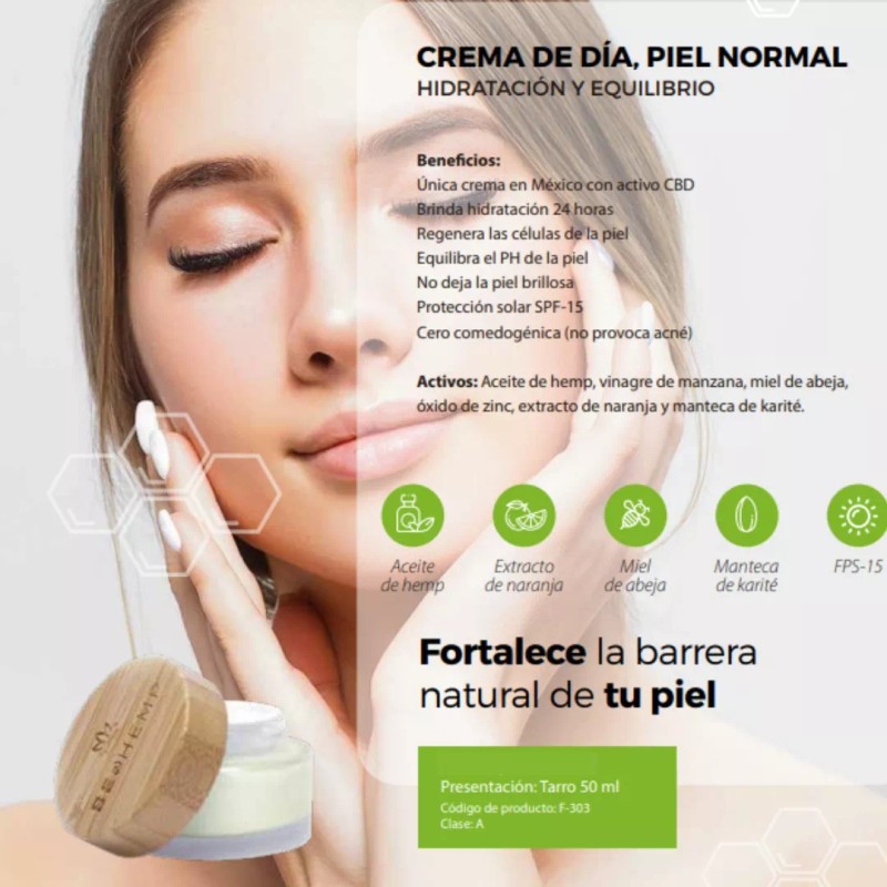 Beohemp Kit Facial Agua Micelar, Crema De Día Y Jabón