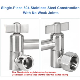 NearMoon Adjustable Shower Arm Universal Connection, Extension Arm, Adjust Angle to Upgrade Shower Experience, Easy to Install, Anti-leak (11 Inch, Brushed Nickel)