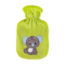 0.8 Litre Rubber Hot Water Bottle with Velour Cover "Koala Chloe"