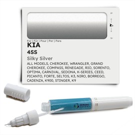 Genuine Colors Touch-Up Pen Silky Silver 4SS for Kia Silver All Models, Cherokee, WRANGLER, Grand Cherokee, Compass, Renegade, Rio Sorento, Optima, Carnival, Sedona, K-Series, CEED, Picanto, Forte,