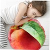Operitacx Peach Shaped Plush Cushion Novelty Fruit Pillow for Sofa