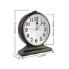 Beesealy Silent Desk Clock - European Style Retro Clock with