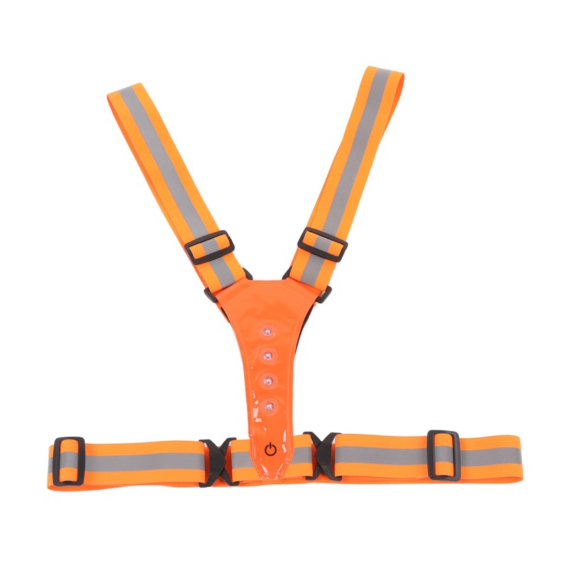 LED Reflective Vest Running Gear Band 3 Lighting Mode 360°