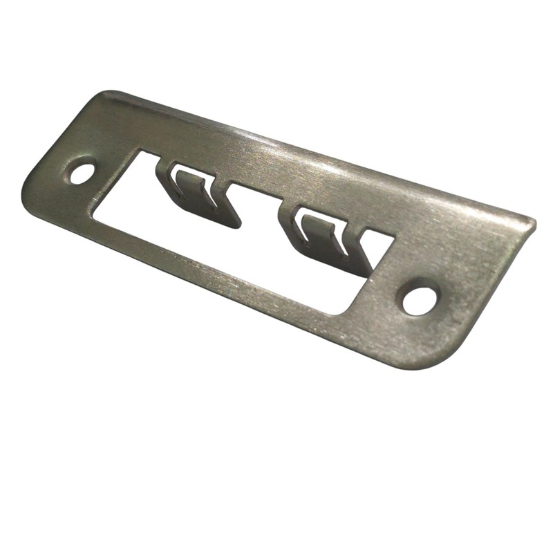 Satin Stainless Fully Lipped Strike Plate 120mm Long for Door