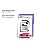 Marketing Holders 6”W Brochure Holder with Business Card Pocket Value