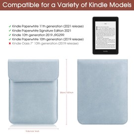 HoYiXi Universal Case for 6 Inches, 6.8 Inches/7 Inch Kindle Paperwhite/Colorsoft/Signature Edition 2024-2021, Compatible with 6-6.8 Inch Kobo/Pocketbook/Tolino/Sony eReaders, Leather Stand Protective