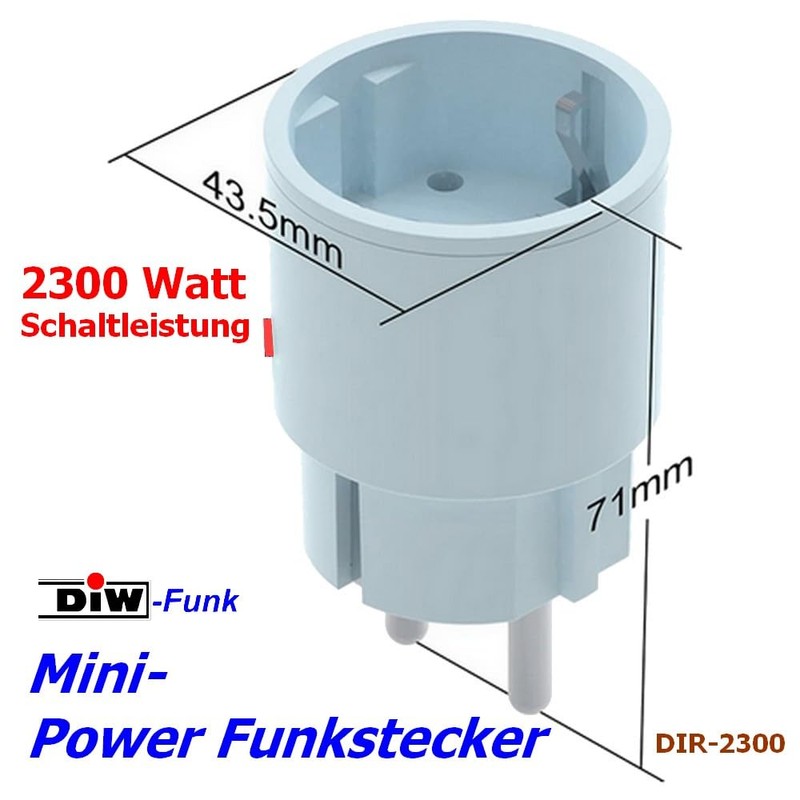DIW-Funk DAS-2300-S Exhaust Control Window Contact Switch DFM-2000 + DIR-2300