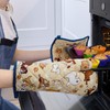 Arquiel Dog Oven Mitts and Pot Holders -100% Cotton, Heat