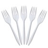 Nicole Home Collection Disposable Plastic White Forks Pack of 400