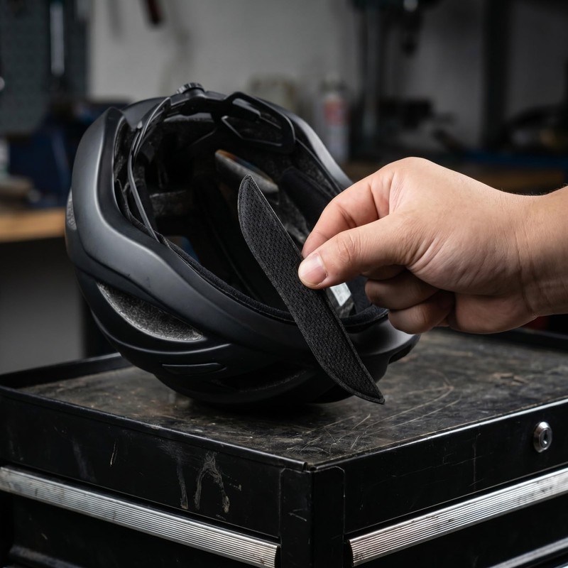 MUSISALY 7 pezzi Cuscinetti Schiuma per Casco Da Ciclismo Liner
