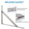 YUMORE 18" Shelf Bracket Stainless Steel, Heavy Duty Solid Shelf