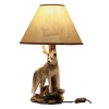 Ebros Gift "Denizen of Twilight" Single Gray Standing Wolf Lamp