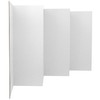 ORIENTAL Furniture Cardboard Room Divider, 6 Panel, White