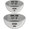 4- Pack Reusable Fabric Bowl Covers 100% Natural Cotton Stretchy