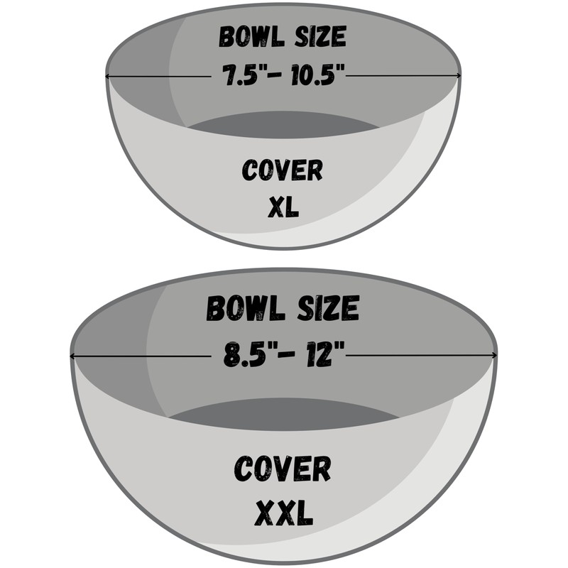4- Pack Reusable Fabric Bowl Covers 100% Natural Cotton Stretchy