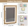 2 Pack Artwork Picture Frame with Elastic Cord, Convenient Magnetic