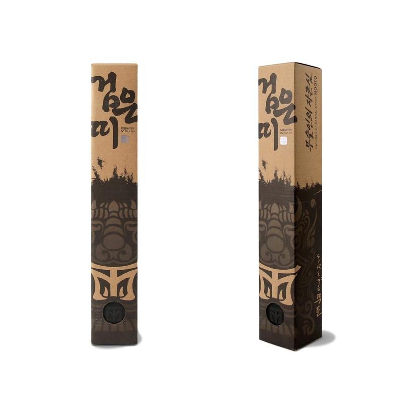 MOOTO Korea Taekwondo DO Black Belt Width 5cm Double Wrap