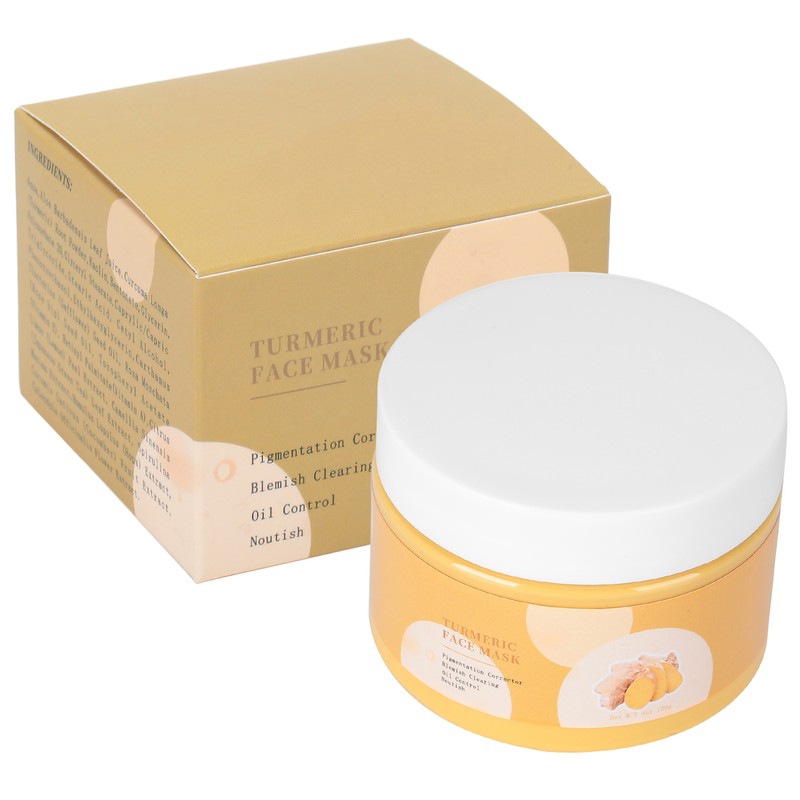 120g Turmeric Facial Mud Mask Improve Dullness Cleansing Moisturizing Mask
