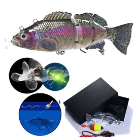 Electric Bait Swimming Robotic Segment Fishing Lure USB Charging Swim Bait