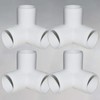 12Pack 3-Way PVC Fittings,1" Elbow Fittings for Build Heavy Duty