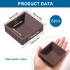 VooGenzek 5 Pieces 5.9 x 6.4 cm Rubber Furniture Castors